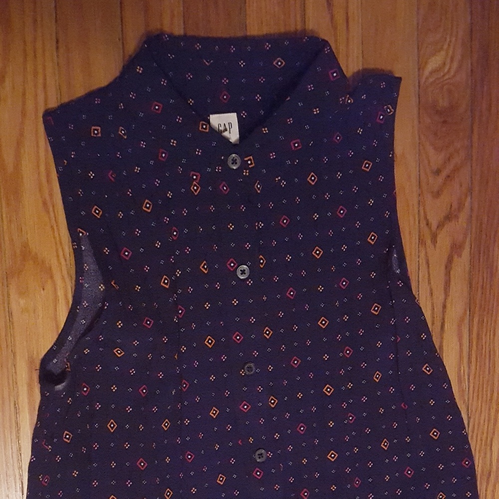Gap drop waist print dress with pockets - Picture 2 of 7